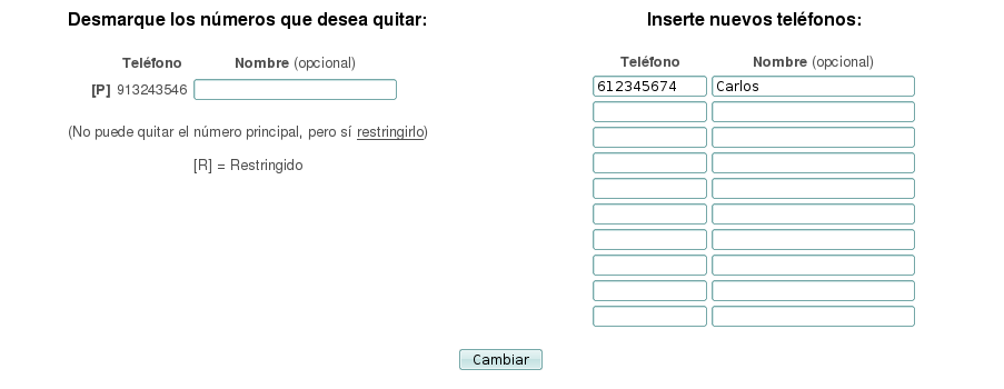 alta numero