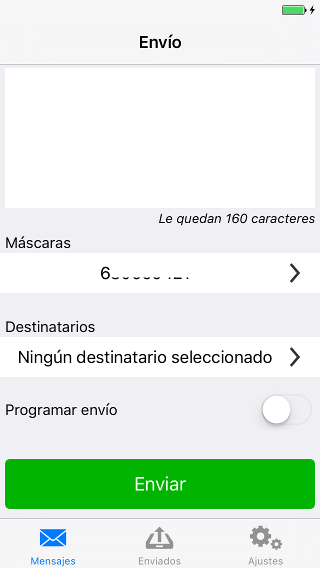 mensaje enviar con iphone