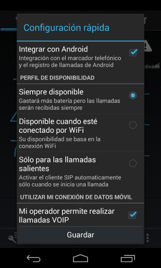 telefono csipsimple