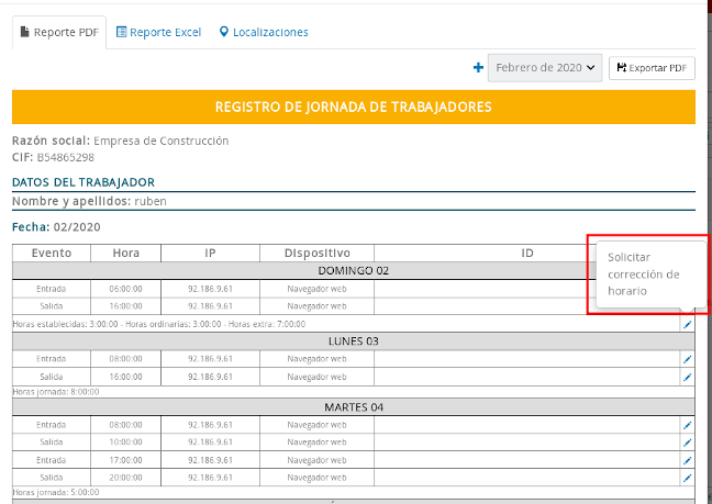 modificacion de fichaje