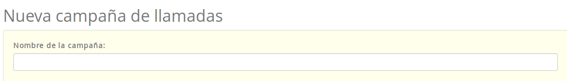 nombre de campaña llamada