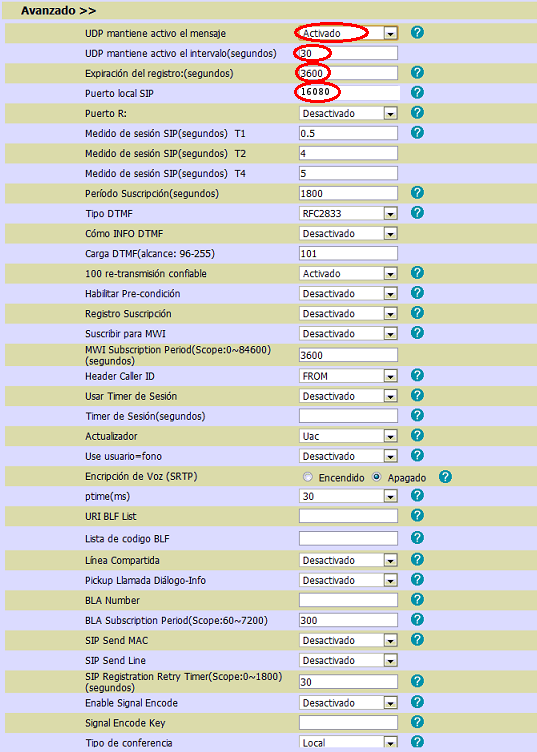 configuracion IP