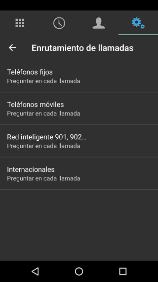 segunda linea en android