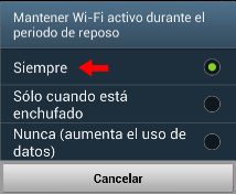  wifi siempre activada app voip para android