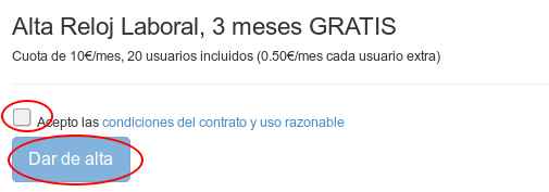 Activar reloj laboral