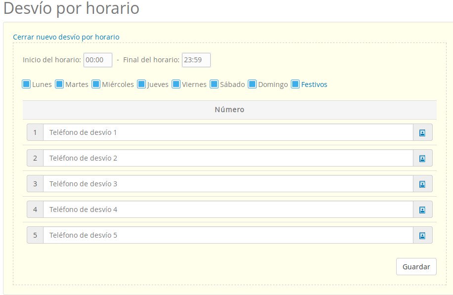 desvio por horario