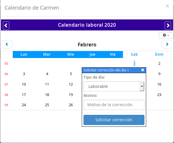 modificacion de fichaje