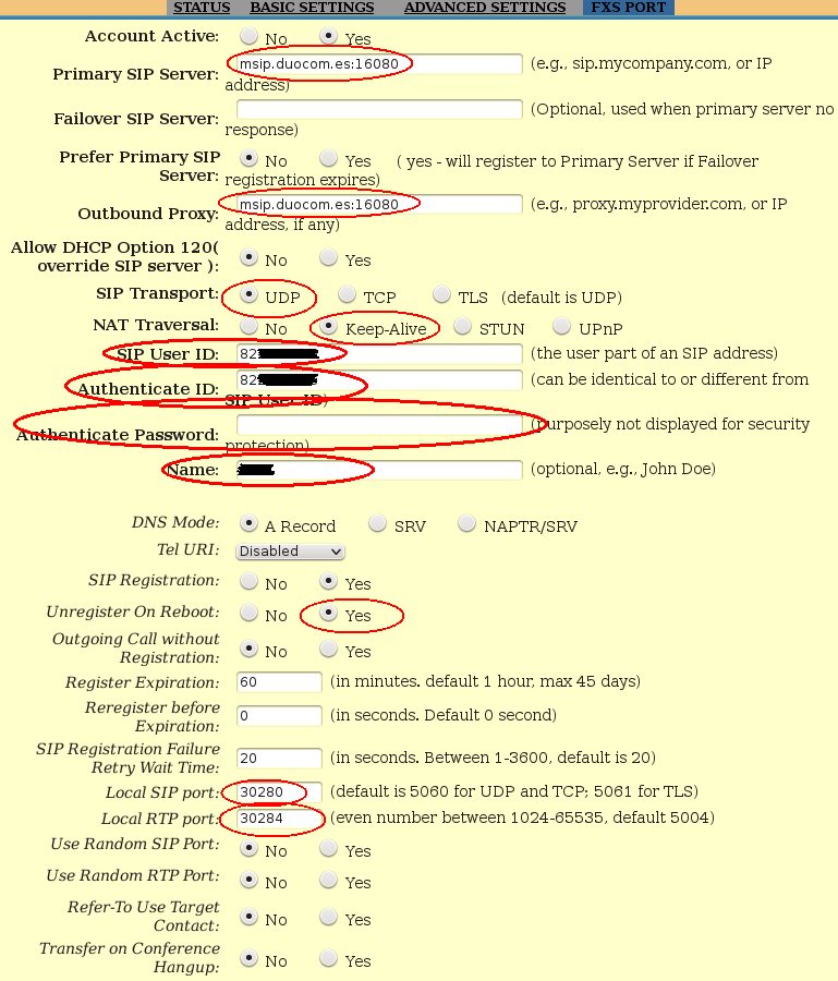 adaptador VoIP