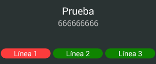 llamada con la app voip para android